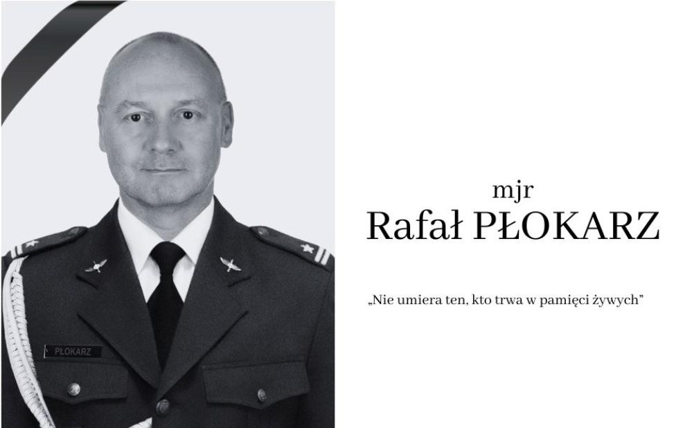 Mjr Rafał Płokarz (fot. 33 Baza Lotnictwa Transportowego)