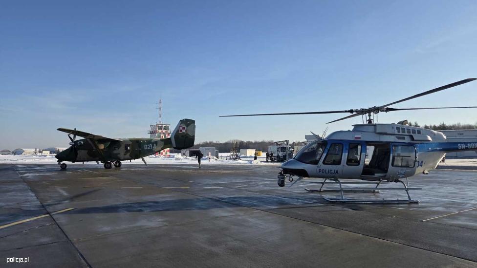 To pierwszy w 2026 roku wspólny transport transplantacyjny zrealizowany przez policyjne i wojskowe lotnictwo