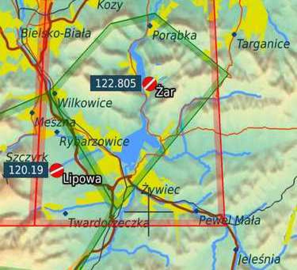 Nowa wersja lotniczej mapy Polski dla LK8000, fot. lotnik_org
