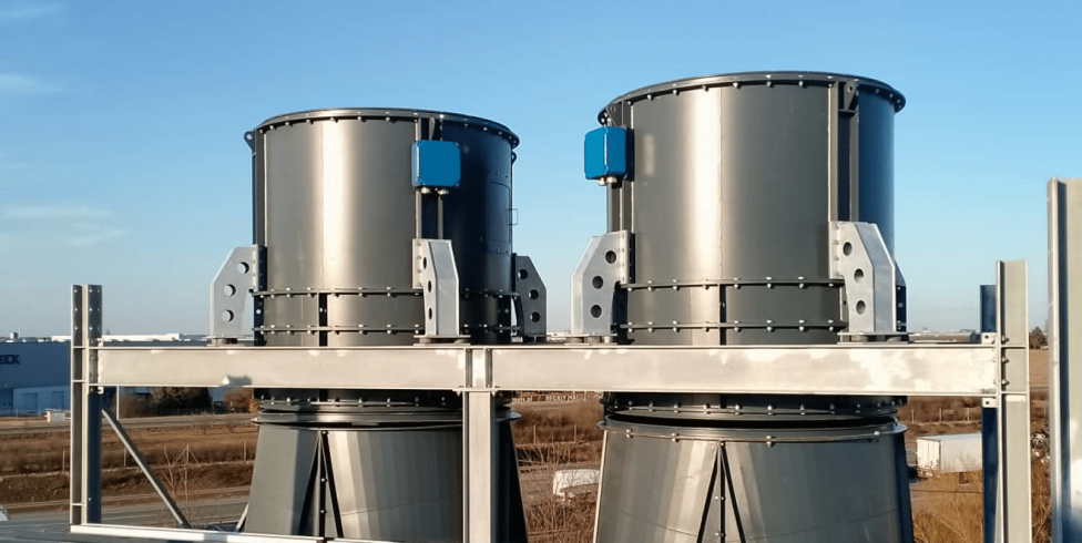 Wentylatory tunelu aerodynamicznego Maxfly Poznań-Komorniki (fot. Maxfly)