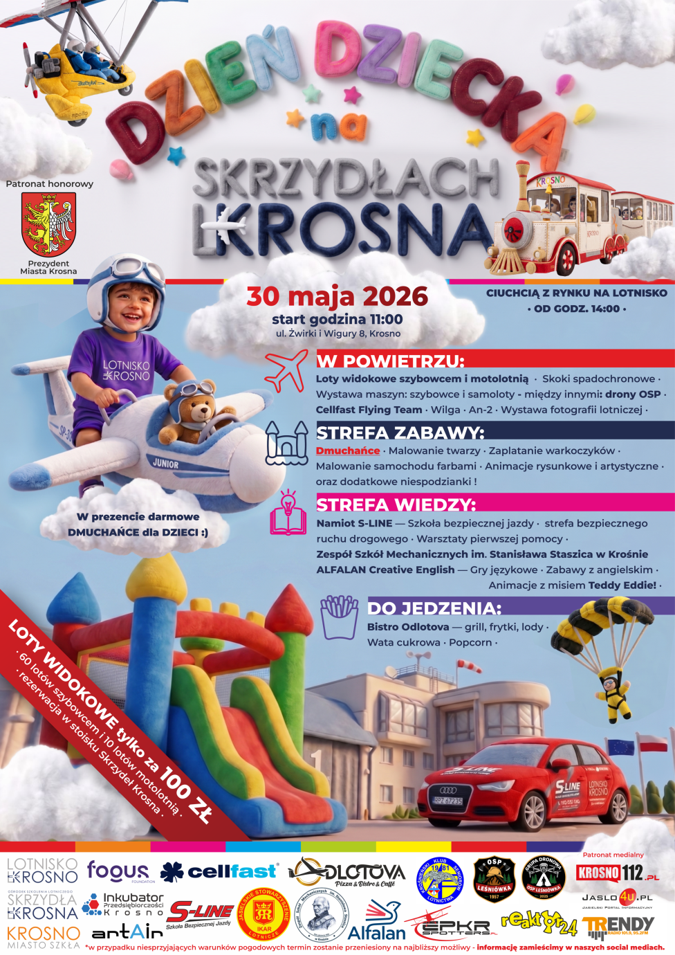 Dzień Dziecka na Skrzydłach na Lotnisku Krosno (fot. foqus.org.pl)
