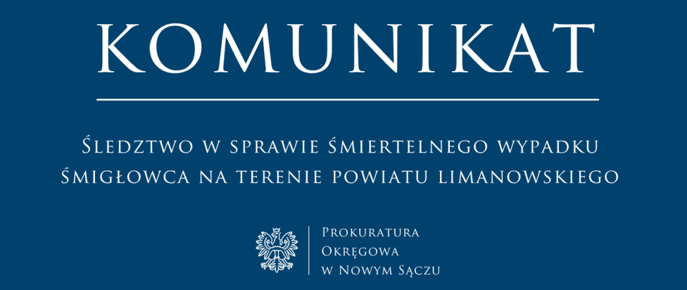 Śledztwo w sprawie śmiertelnego wypadku śmigłowca na terenie powiatu limanowskiego (fot. Prokuratura Okręgowa w Nowym Sączu)