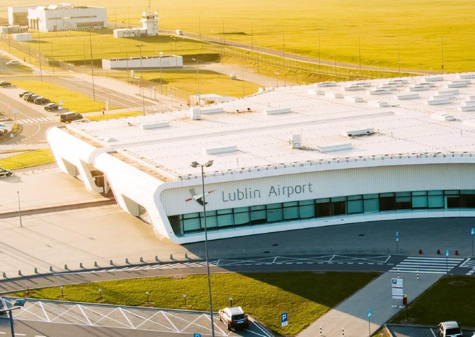 Port Lotniczy Lublin - widok z góry (fot. Lublin Airport LUZ, Facebook)