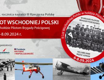 II Lot Wschodniej Polski w hołdzie Pilotom Brygady Pościgowej (fot. Lot Wschodniej Polski, Facebook)