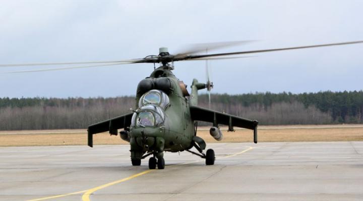Śmigłowiec Mi-24 z 49. Bazy Lotniczej w Pruszczu Gdańskim (fot. 49. BLot)