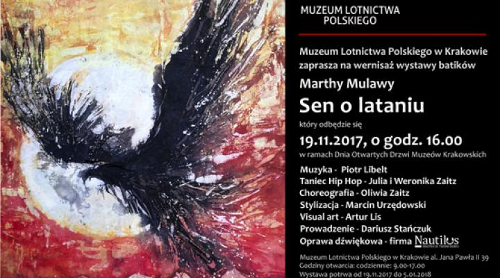 "Sen o lataniu" wystawa batików autorstwa Marthy Mulawy w MLP