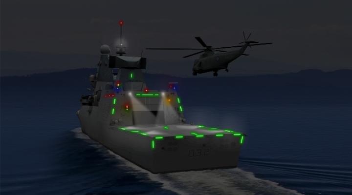 Visual Landing Aids produkcji AGI – wykorzystywane przez najnowocześniejsze marynarki wojenne na świecie (fot. agiltd.co.uk)