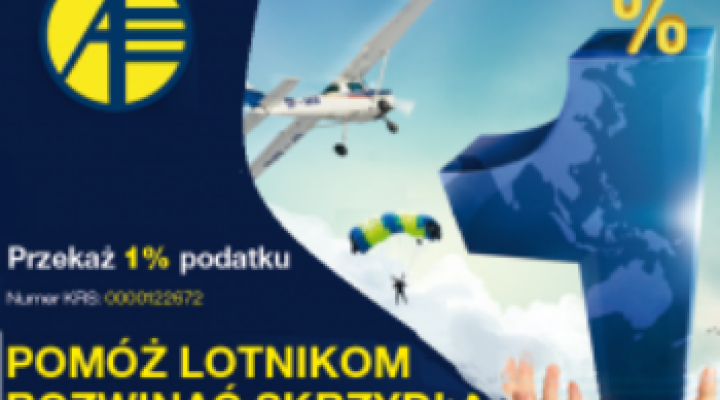 Rekordowy wynik akcji 1% za rok 2014 w Aeroklubie Polskim (fot. aeroklub-polski.pl)