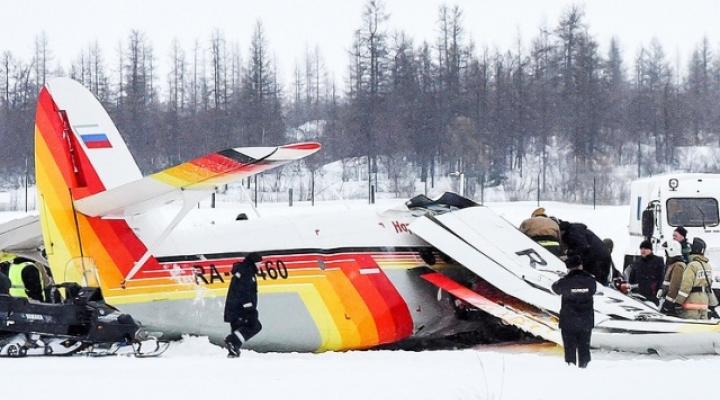 Katastrofa samolotu An-2 na północy Rosji (fot. tass.com)