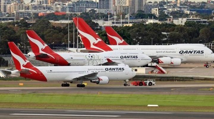 Flota należąca do linii Qantas