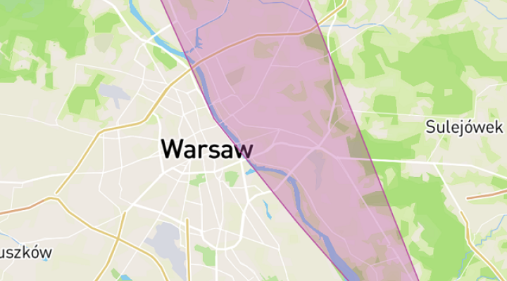 Strefa ograniczeń w Warszawie w związku z sesją B737 i samolotów akrobacyjnych