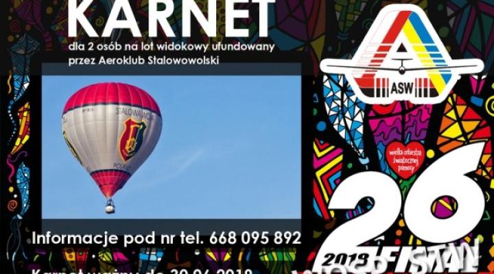 Lot balonem od Aeroklubu Stalowowolskiego dla WOŚP