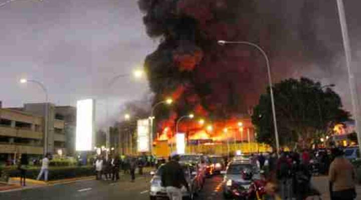 Pożar na lotnisku w Nairobi