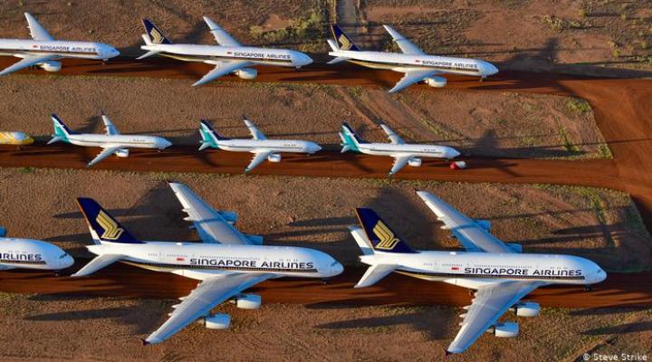 Samoloty przechowywane na lotnisku APAS, fot. NT News