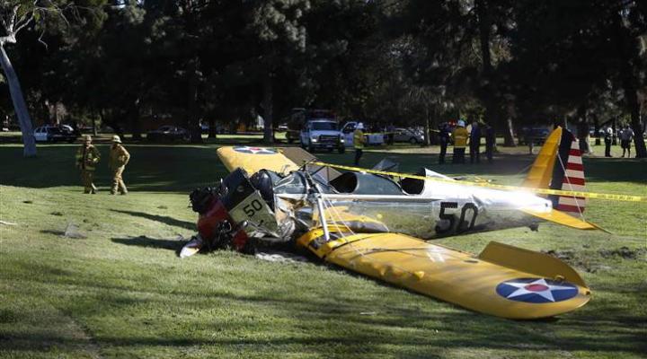 Wypadek samolotu Harrisona Forda