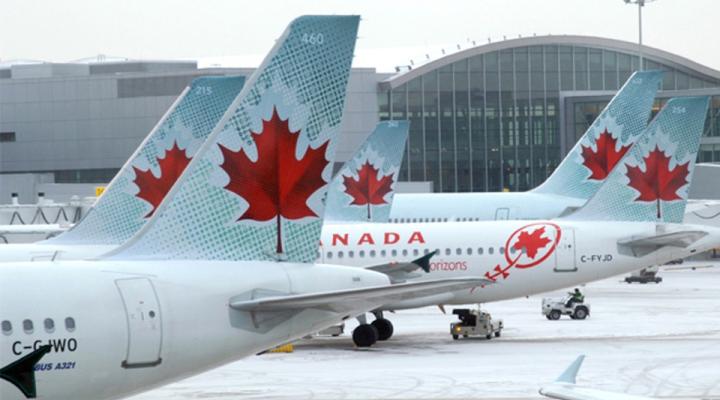 Flota samolotów należących do Air Canada, fot. CTV News