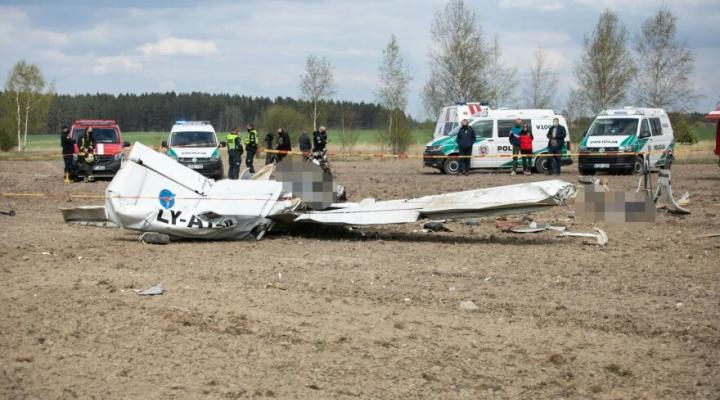 Katastrofa samolotu na Litwie, fot. lrt