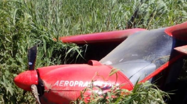 Wypadek Aeroprakt 22LS w Zatorze, fot. PKBWL