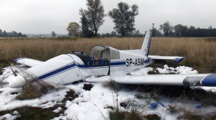 Wypadek samolotu ultralekkiego Moravan/Zlin Z-142, fot. PKBWL