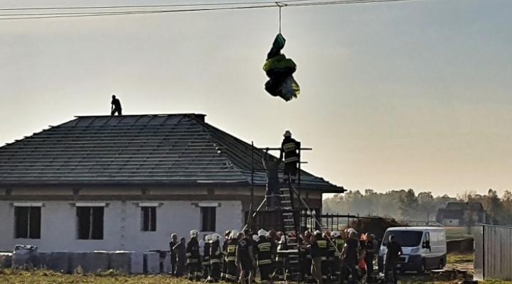 Wypadek motolotni w Zasolu Bielańskim, fot. bielsko.info