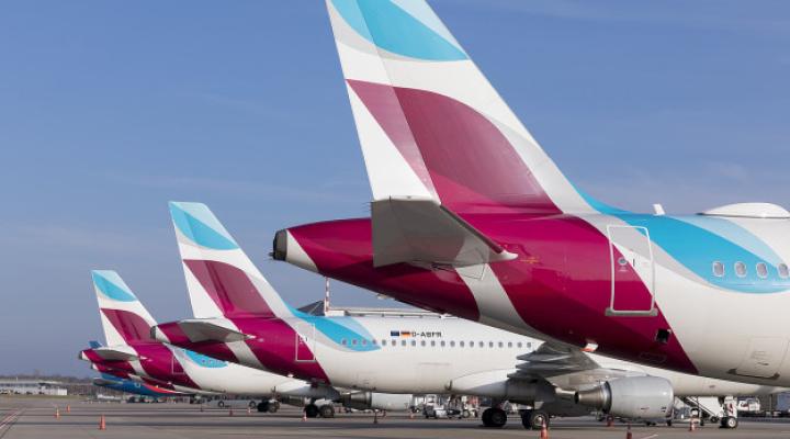 Flota samolotów należąca do linii Eurowings, fot. World Airline News