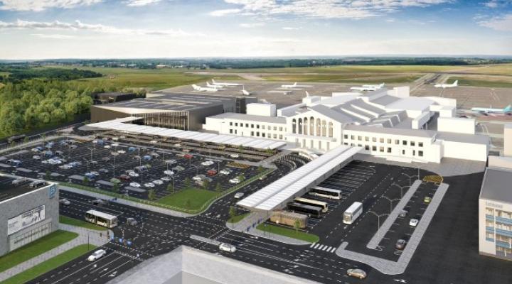 Wizualizacja nowego terminala odlotów pasażerów na lotnisku w Wilnie (fot. vilnius-airport.lt)