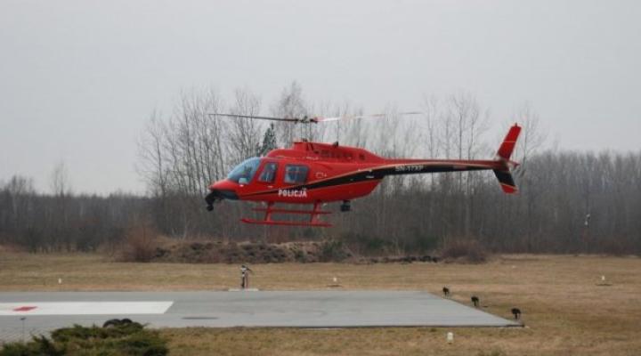Bell 206B łódzkiej policji (fot. lodzka.policja.gov.pl)