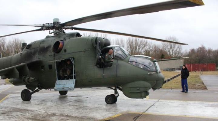 Śmigłowiec Mi-24 z 49. Bazy Lotniczej w Pruszczu Gdańskim (fot. Sekcja Wychowawcza 49. BLot)