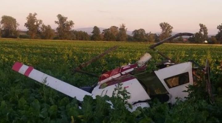 Wypadek śmigłowca UH-22 pod Strzegomiem, fot. doba.pl
