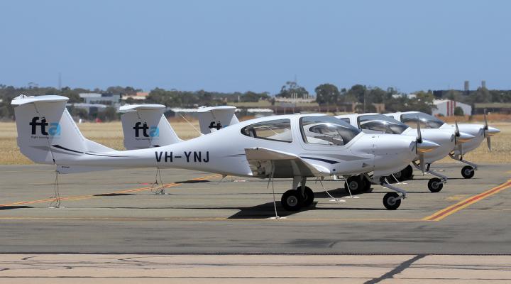 Flota samolotów należących do ośrodka Flight Training Adelaide, fot. Flight Training Adelaide