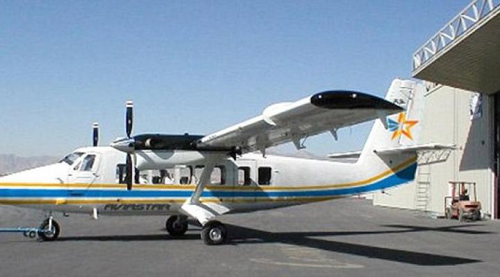 Samolot Twin Otter należący do linii Aviastar