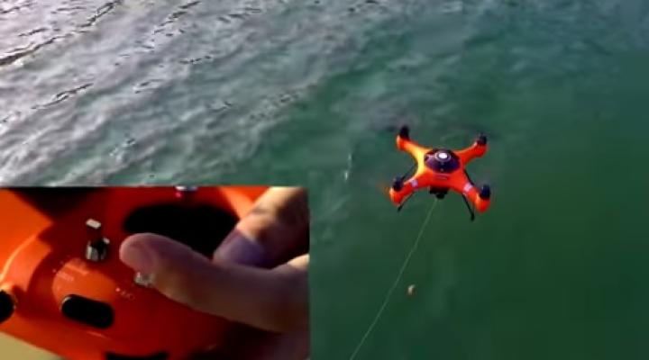 Łowienie ryb z pomocą drona, fot. youtube