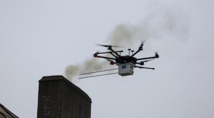 Testy drona w Katowicach (fot. katowice.eu)