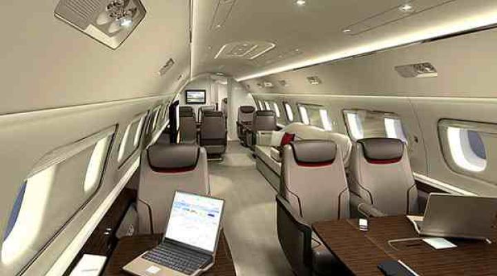 Kabina pasażerska Embraera Lineage 1000