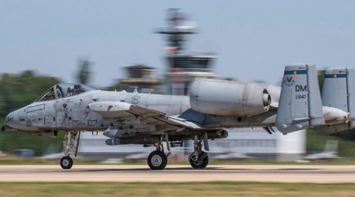 A-10 Thunderbolt w 32 Bazie Lotnictwa Taktycznego w Łasku (fot. Małgorzata Kraków-Okine/ freespotters.com)