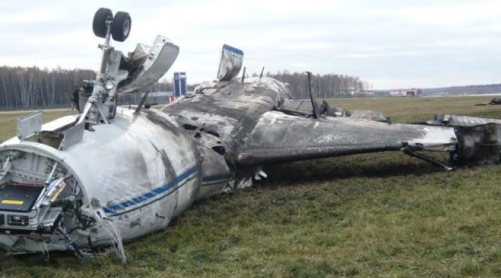 Katastrofa Falcon 50EX na lotnisku Wnukowo, fot. MAK