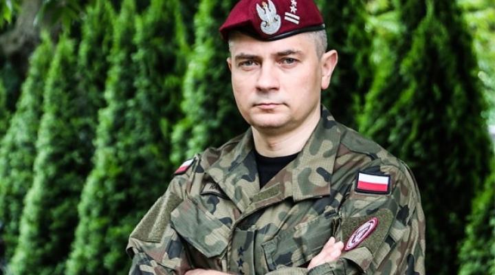 Płk Grzegorz Hałupka, dowódca 6 Brygady Powietrznodesantowej (fot. kpt. Marcin Gil)