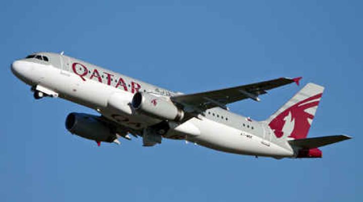 A320 należący do linii Qatar Airways