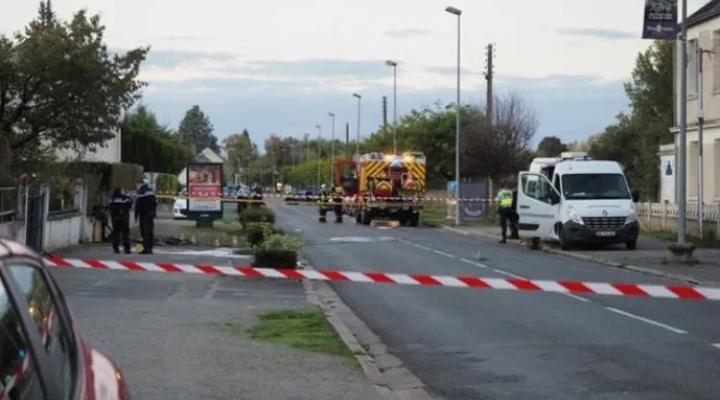 Miejsce zderzenia dwóch samolotów we Francji, fot. fr24news