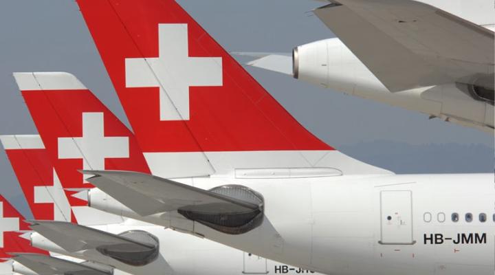 Flota samolotów należąca do linii Swiss, fot. Swiss Blog