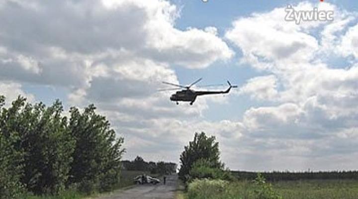Wypadek paralotniarza w Międzybrodziu Żywieckim (fot. slaska.policja.gov.pl/Żywiec)