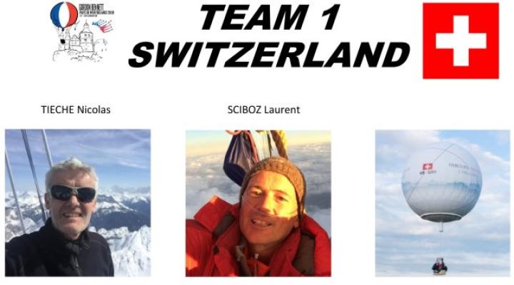 Szwajcarska załoga SUI-1 w składzie Laurent Sciboz i Nicolas Tieche (fot. Coupe Aéronautique Gordon Bennett/FB)