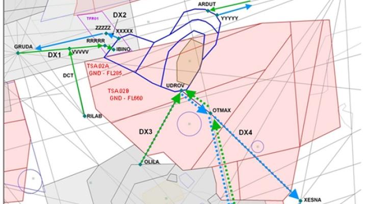 Zmiany w strukturze przestrzeni powietrznej w związku z utworzeniem CTR Olsztyn-Mazury, TMA Olsztyn