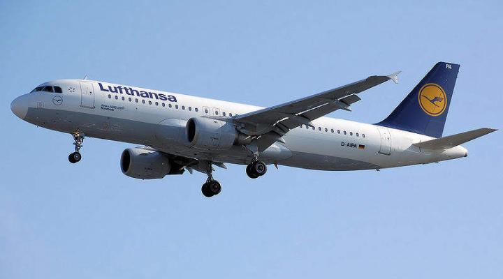 A320 należący do linii Lufthansa