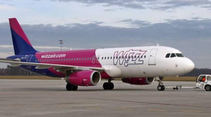 A320 linii Wizz Air w Porcie Lotniczym Lublin (fot. LGS - Lubelska Grupa Spotterska)