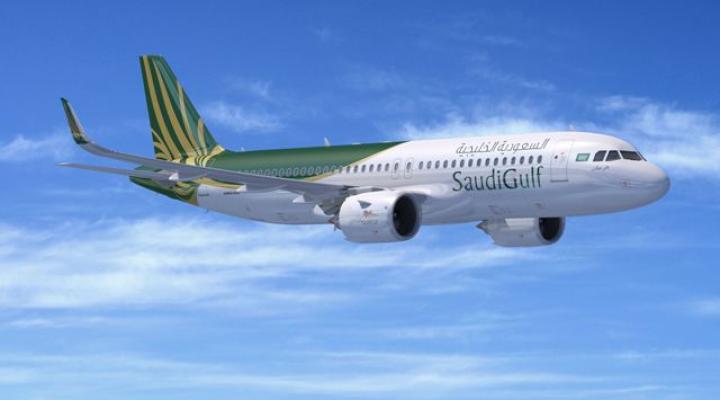 A320neo w barwach SaudiGulf Airlines (fot. Airbus)