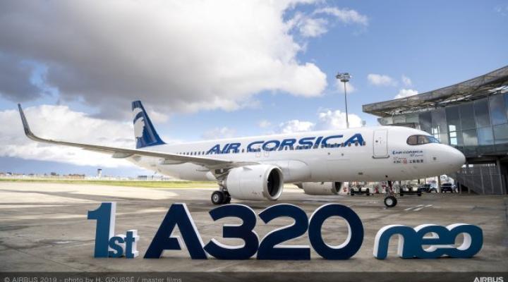 Air Corsica odebrały pierwszy z zamówionych samolotów A320neo (fot. Airbus)