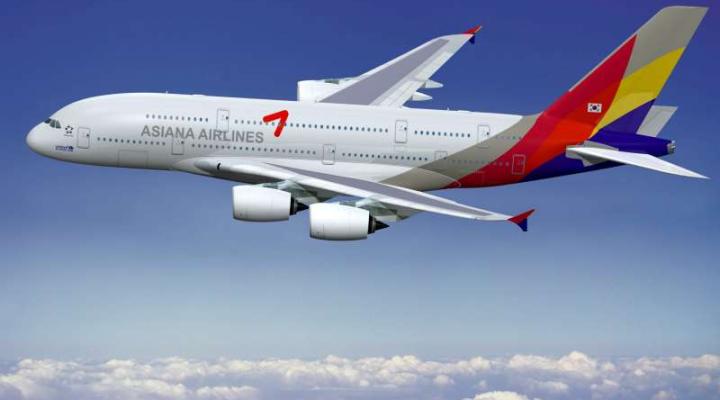 A380 ASIANA LOW