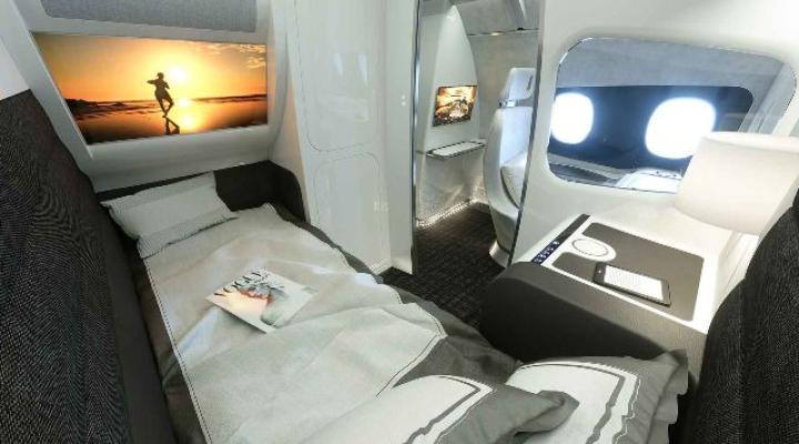 Airbus Interiors Services, które opracowało innowacyjną koncepcję "Day & Night" dla bardziej ekskluzywnego pasażera (fot.Airbus)