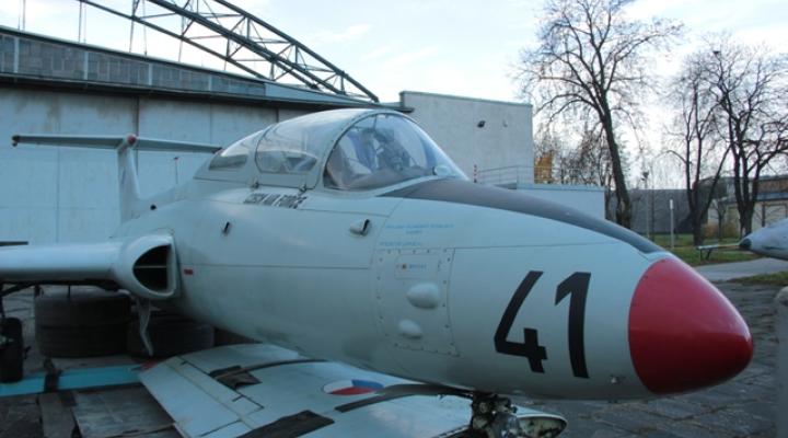 Aero L-29 Delfin w Muzeum Lotnictwa Polskiego w Krakowie (fot. Jakub Link-Lenczowski oraz Mateusz Tułodziewski/ MLP)